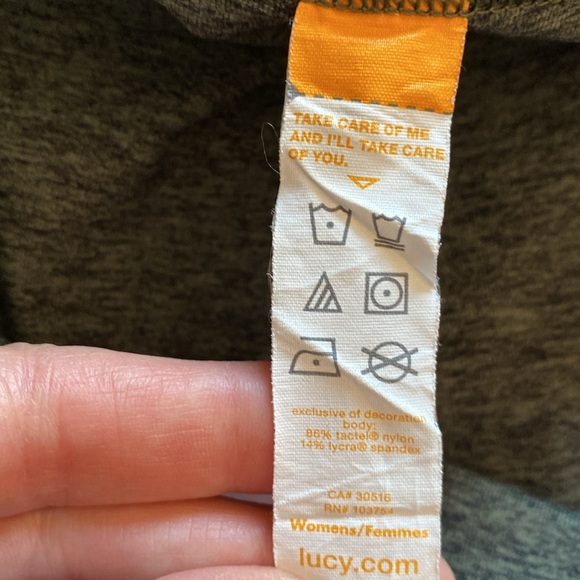 Lucy casual pants Heather green women’s medium side zip EUC - Picture 6 of 6